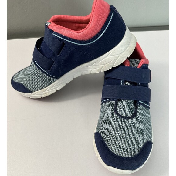 Vionic Brisk Ema ASR1840 Blue/Pink Sneaker w/ Hook & Loop Closure Womens Size 8 - Picture 1 of 6
